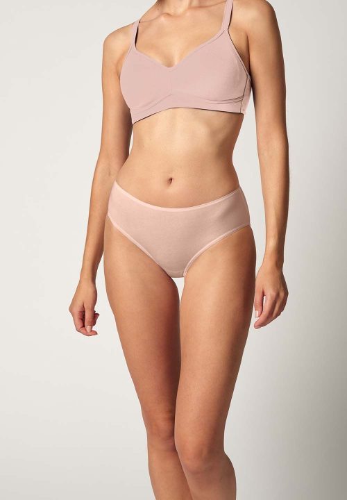 HUBER Basic spodnje hlačke bikini ženske 2-kom petal pink