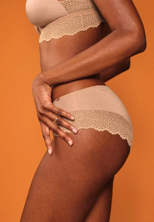 SKINY Basic BambooLace spodnje hlačke ženske Bronz
