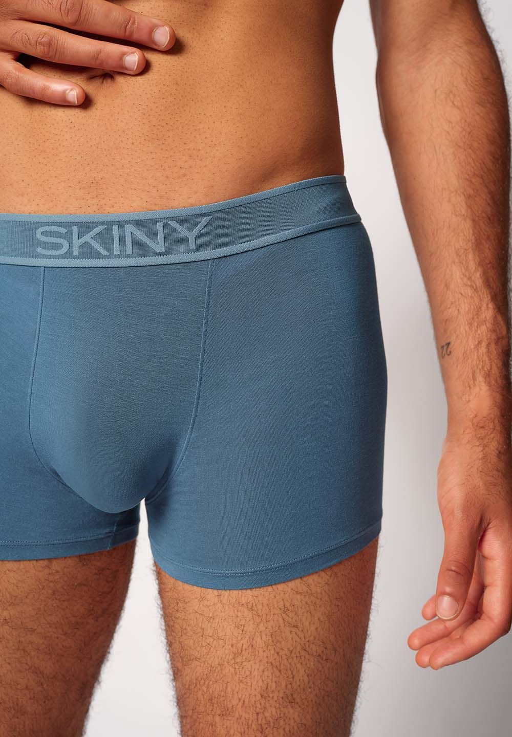 SKINY Basic boksarice moške modre - slika 3