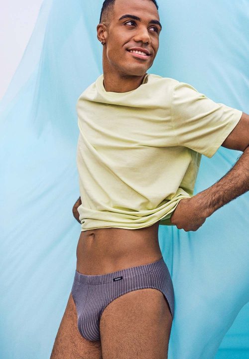 SKINY Basic spodnje hlače moške 2-kom gunmetal stripes