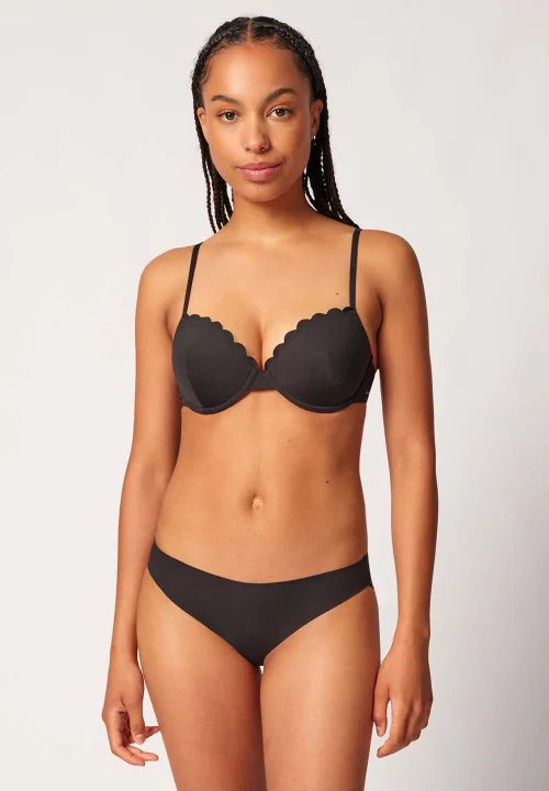 SKINY Kopalke Softtouch Swim - ženski nedrček črn