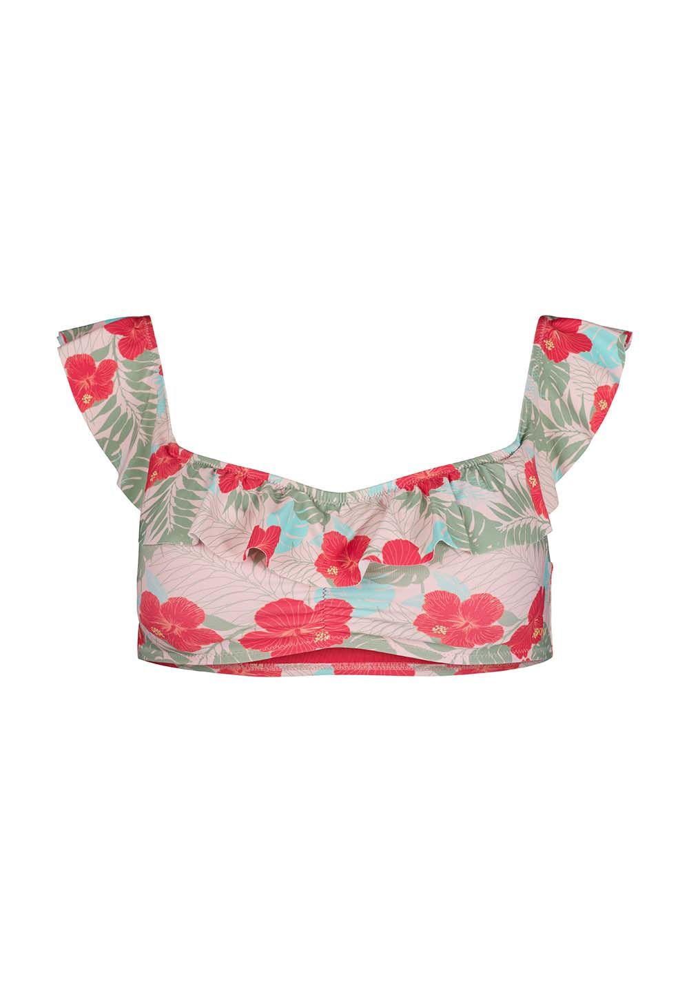 SKINY bandeau Kopalke - ženske zgornji del Tropical hibiscus - slika 4