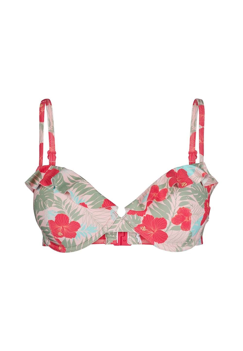 SKINY podloižene kopalke - ženske zgodnji del Tropical hibiscus - slika 4