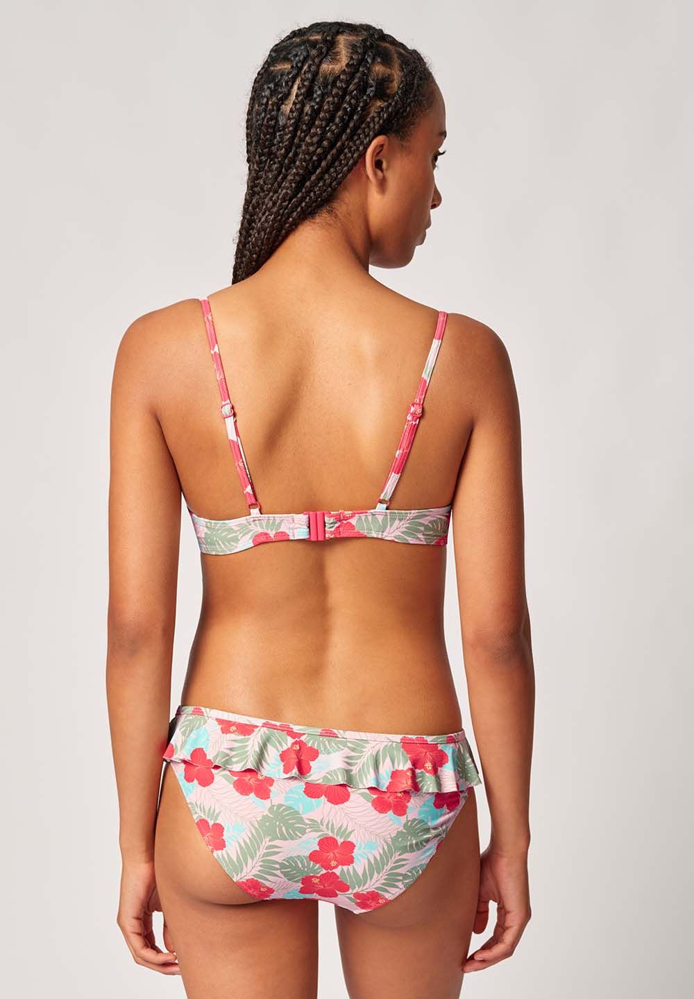 SKINY podloižene kopalke - ženske zgodnji del Tropical hibiscus - slika 2