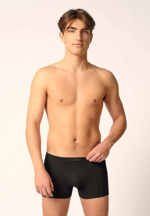 SKINY Basic boksarice moške Črne