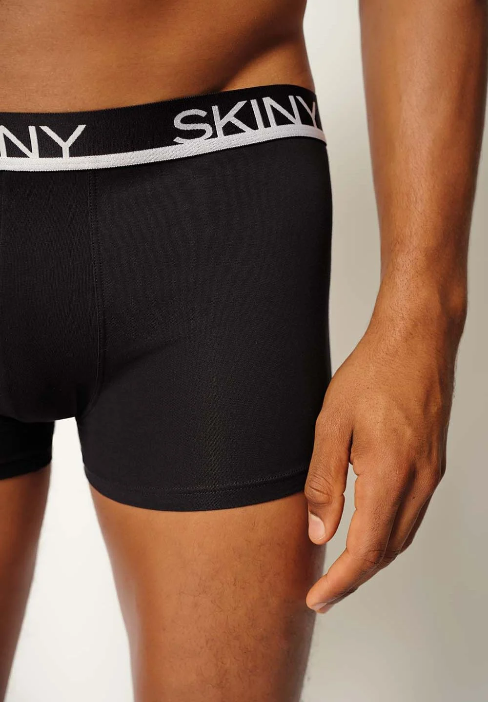 SKINY Basic boksarice moške črne 3-kom - slika 5