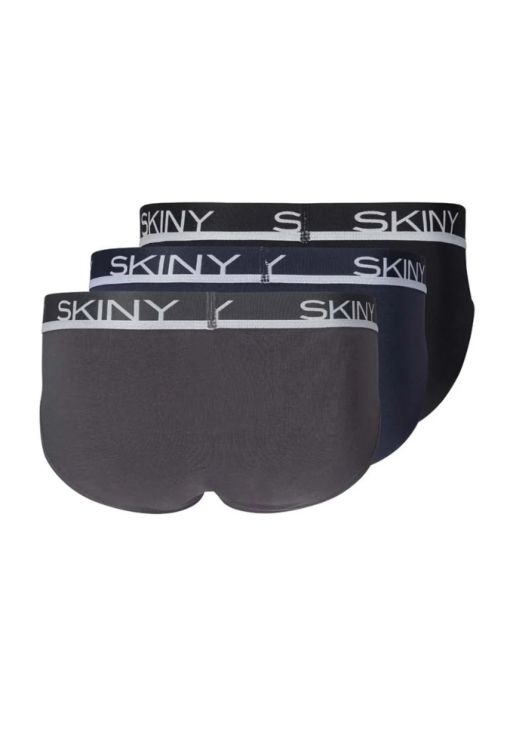 SKINY Basic spodnje hlače moške 3-kom črne / sive / modre - slika 11