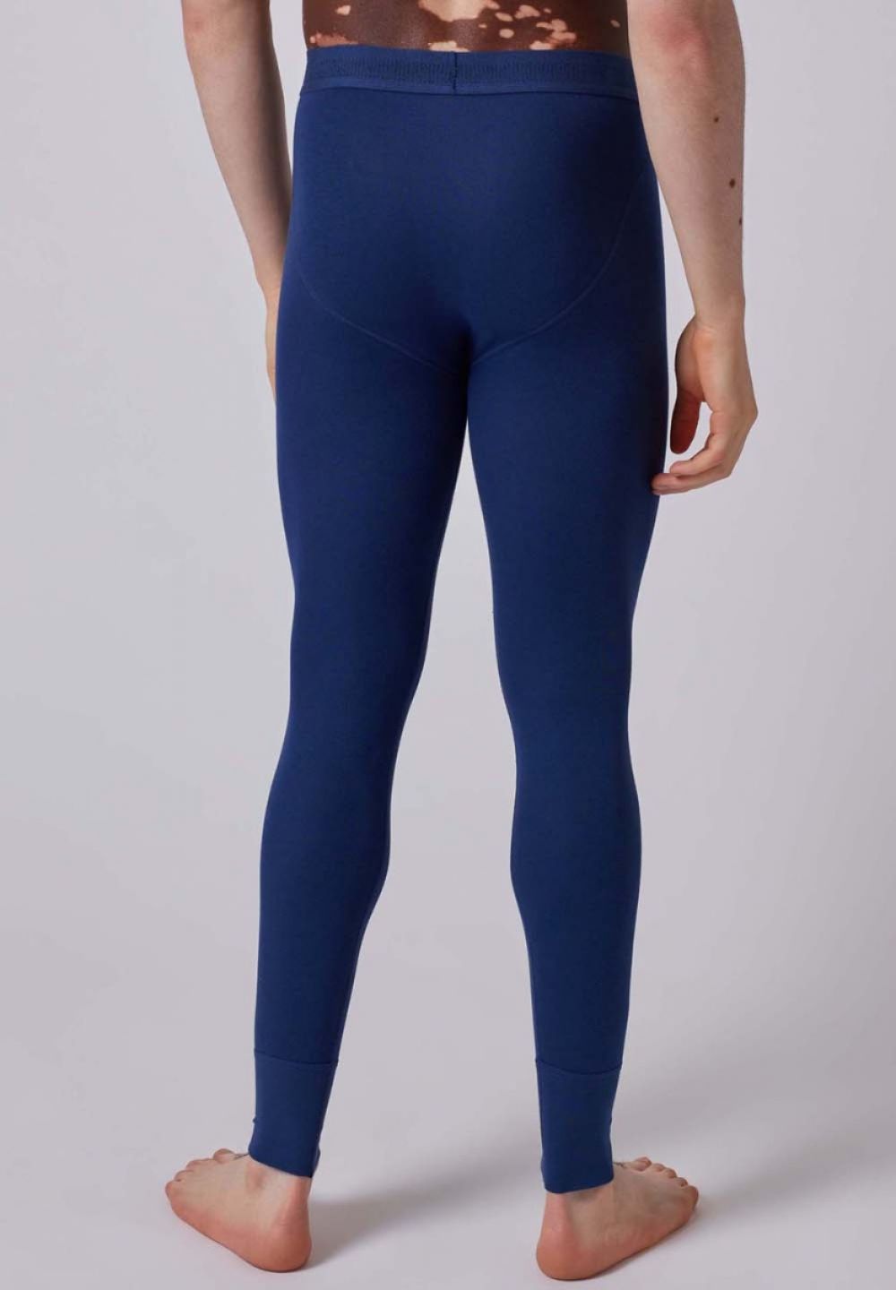 SKINY Basic moške dolge spodnje hlače Navy - slika 3