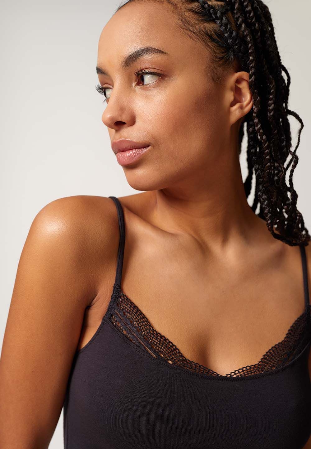 SKINY Basic Camisole spodnja majica ženska Classic črna - slika 3