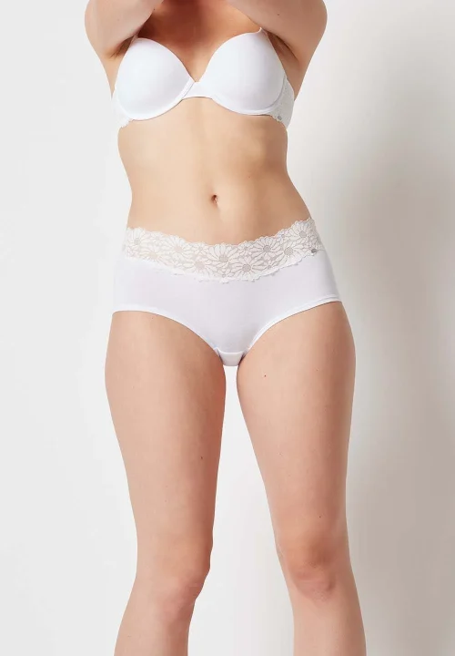 SKINY Basic Lace spodnje hlačke boksarice ženske Essentials Bele 2-kom