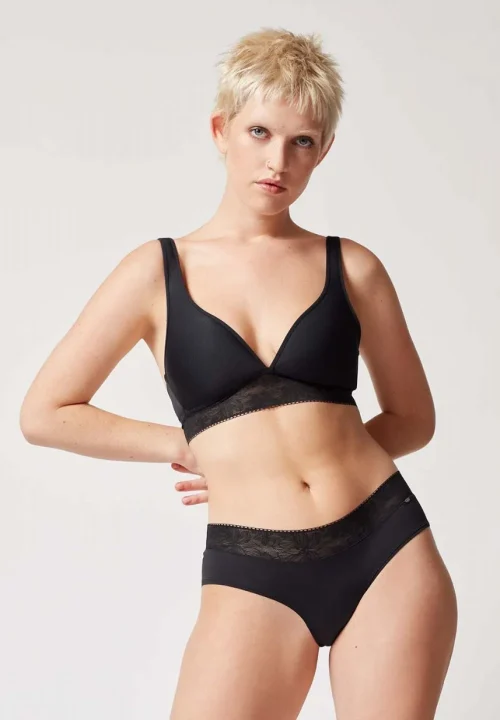 SKINY Basic Lace nedrček ženski triangel Črn