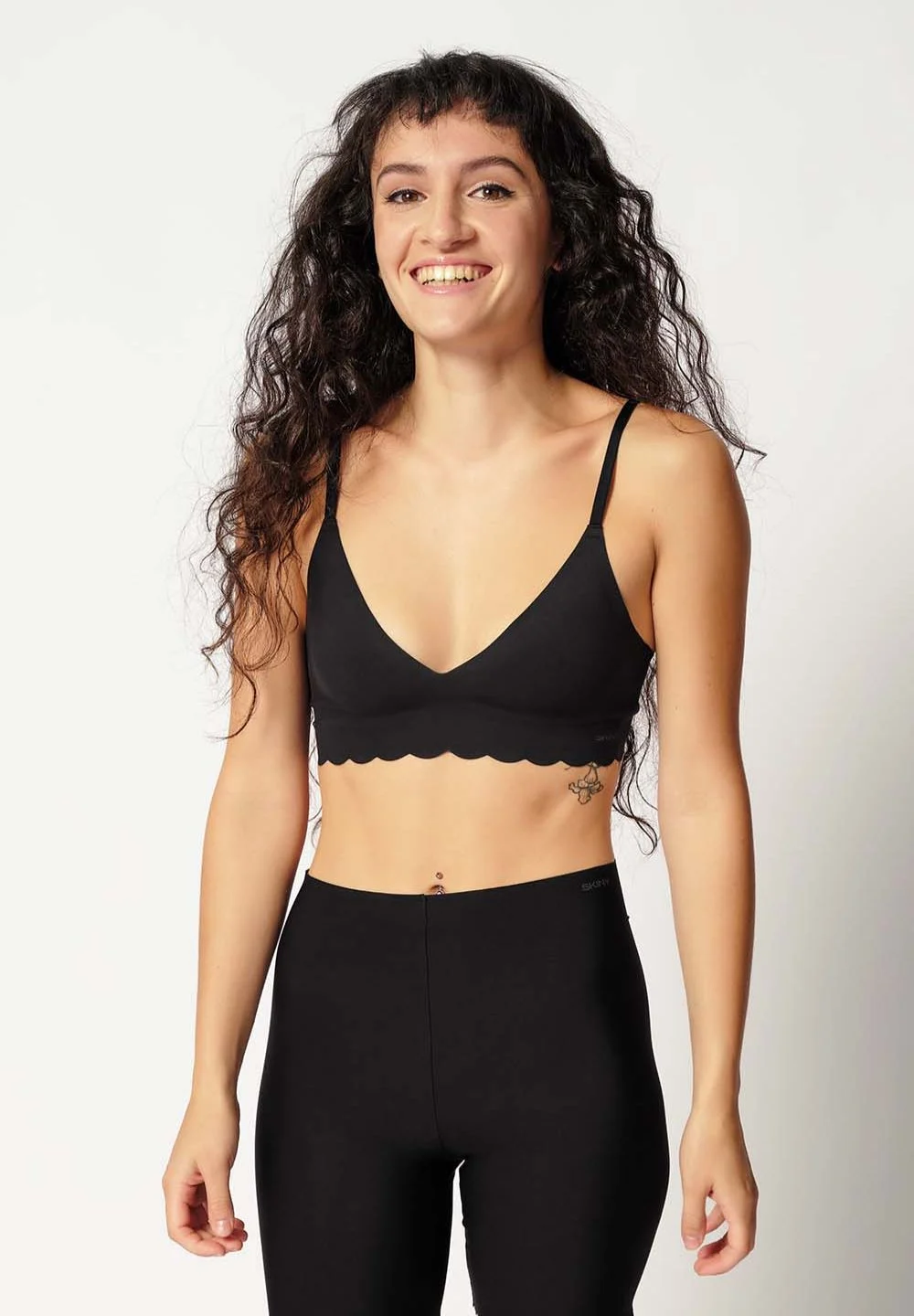 SKINY Basic nedrček ženski MicroEssentials črn