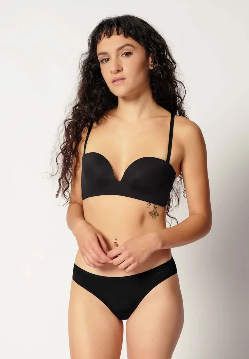 SKINY Basic nedrček ženski MicroEssentials Črn