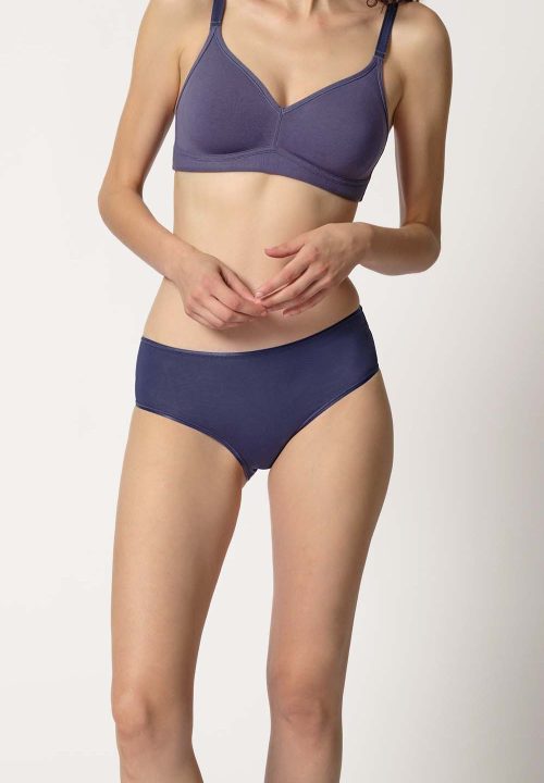 HUBER Basic spodnje hlačke bikini ženske modre 2-kom