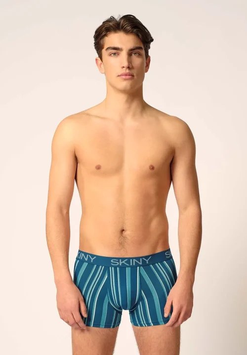 SKINY Basic T. boksarice moške lapisblue 2-kom
